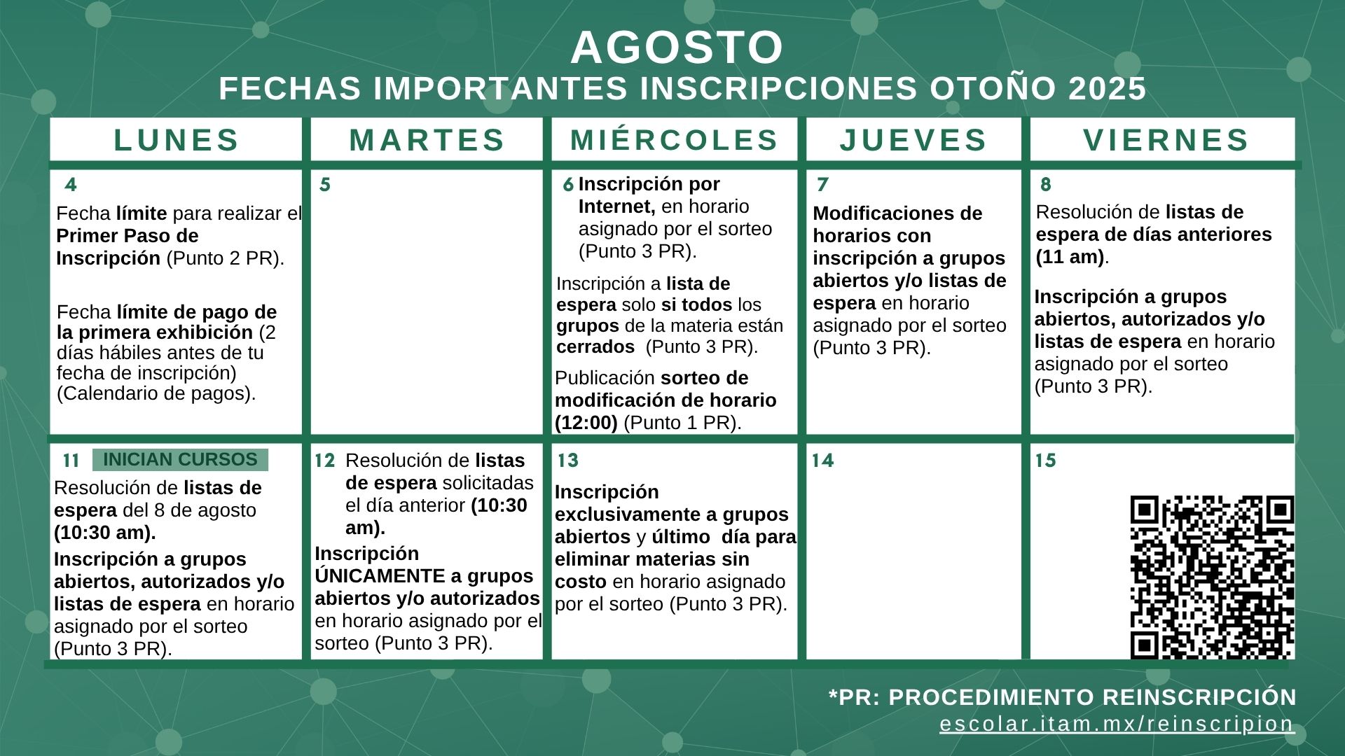 Calendario Julio